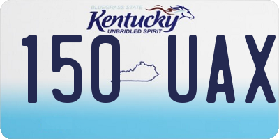 KY license plate 150UAX