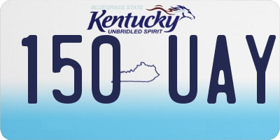 KY license plate 150UAY