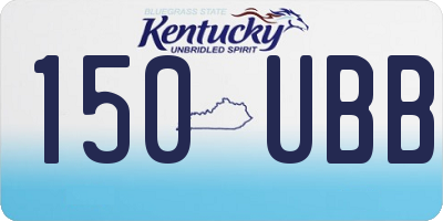 KY license plate 150UBB