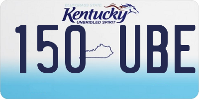 KY license plate 150UBE