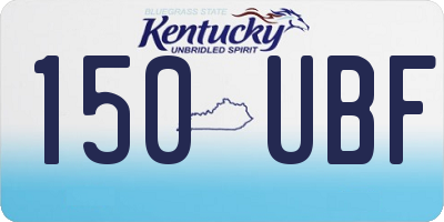 KY license plate 150UBF