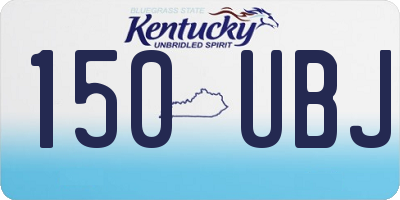 KY license plate 150UBJ