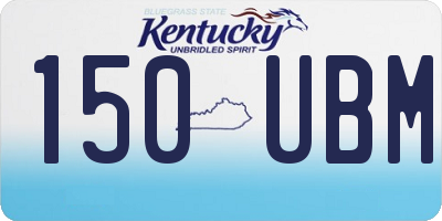 KY license plate 150UBM