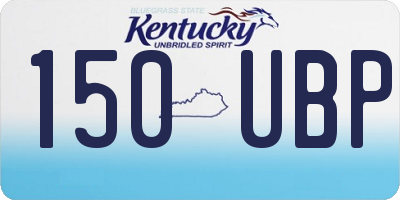 KY license plate 150UBP