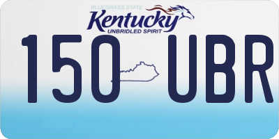 KY license plate 150UBR