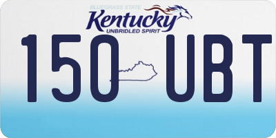 KY license plate 150UBT