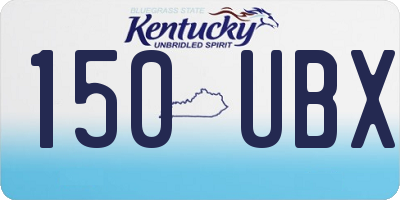 KY license plate 150UBX