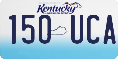 KY license plate 150UCA