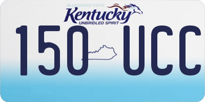 KY license plate 150UCC