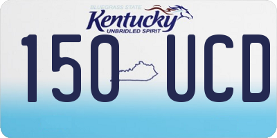 KY license plate 150UCD