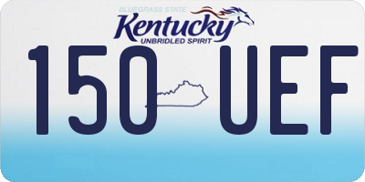 KY license plate 150UEF