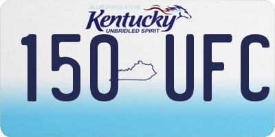 KY license plate 150UFC