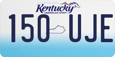 KY license plate 150UJE