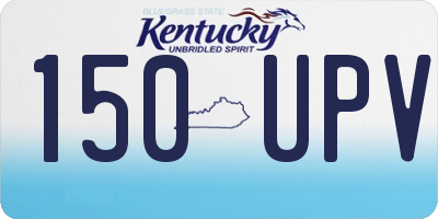 KY license plate 150UPV