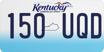KY license plate 150UQD