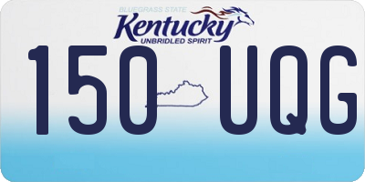 KY license plate 150UQG