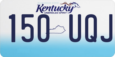 KY license plate 150UQJ