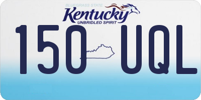 KY license plate 150UQL