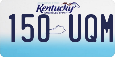 KY license plate 150UQM