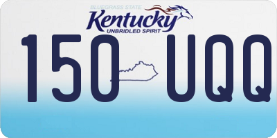 KY license plate 150UQQ