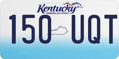 KY license plate 150UQT