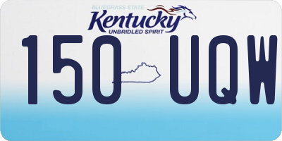 KY license plate 150UQW