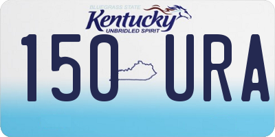 KY license plate 150URA