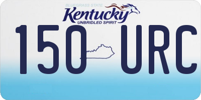 KY license plate 150URC