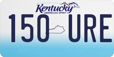KY license plate 150URE