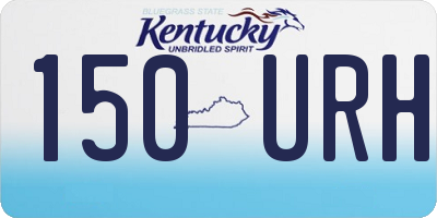 KY license plate 150URH