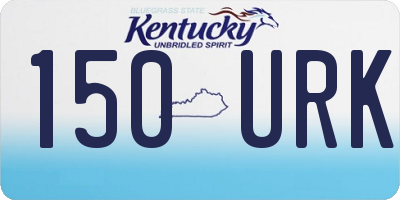 KY license plate 150URK
