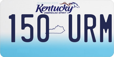 KY license plate 150URM