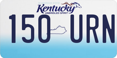 KY license plate 150URN