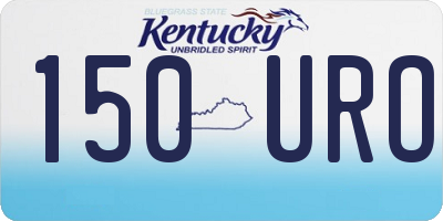 KY license plate 150URO