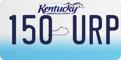 KY license plate 150URP