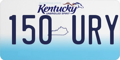 KY license plate 150URY