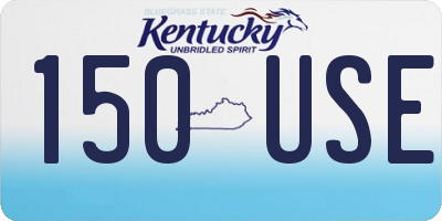 KY license plate 150USE
