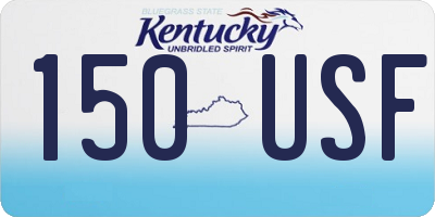 KY license plate 150USF