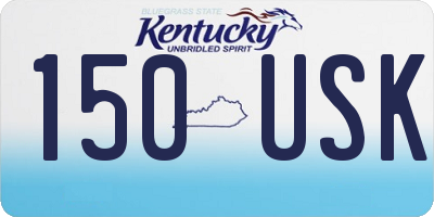 KY license plate 150USK