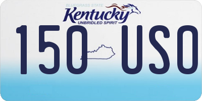 KY license plate 150USO