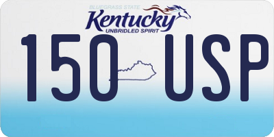 KY license plate 150USP