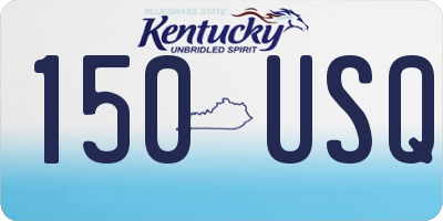 KY license plate 150USQ