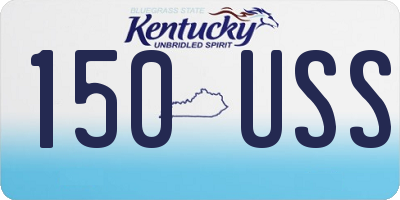 KY license plate 150USS
