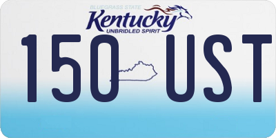 KY license plate 150UST