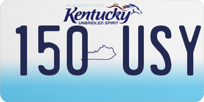 KY license plate 150USY
