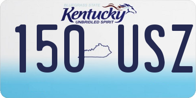 KY license plate 150USZ