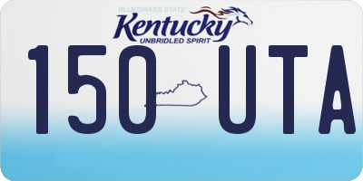 KY license plate 150UTA