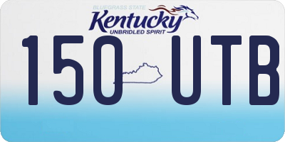 KY license plate 150UTB