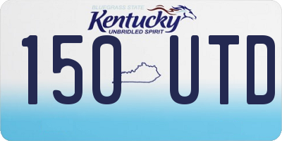 KY license plate 150UTD