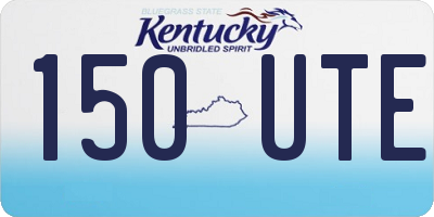 KY license plate 150UTE